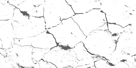 Fototapeta premium Black, white grunge dust crack, scratch concrete wall texture pattern background. Ideal for grunge background, aged surface, urban decay effect. grunge distressed overlay featuring natural split Line.
