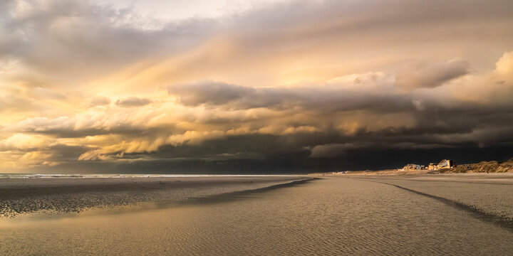 Orage sur la plage de Quend-Plage