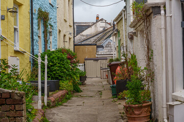 Fototapeta premium Die Hafenstadt Fowey in Cornwall