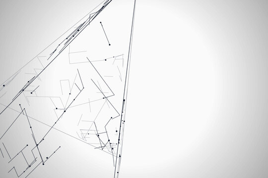 Minimal Wire Pyramid Graphic
