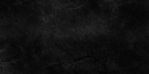 Dark gray black slate stone wall background in natural pattern for decorative texture. grunge background dark black chalk board and black board texture. cement floor and lines paint black background. © TextureStock