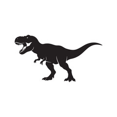Silhouette of a tyrannosaurus rex dinosaur © Emon