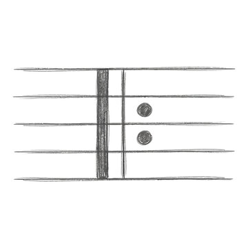 Musical notation with bass clef and fermata symbol on staff