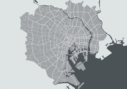 Map of Tokyo city