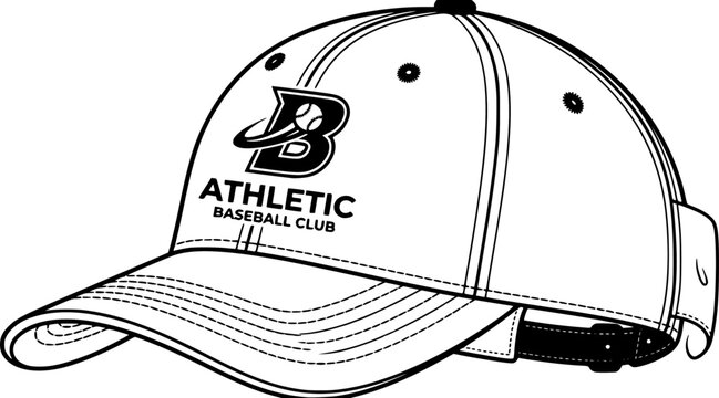 Vector Illustration of a Baseball Cap
