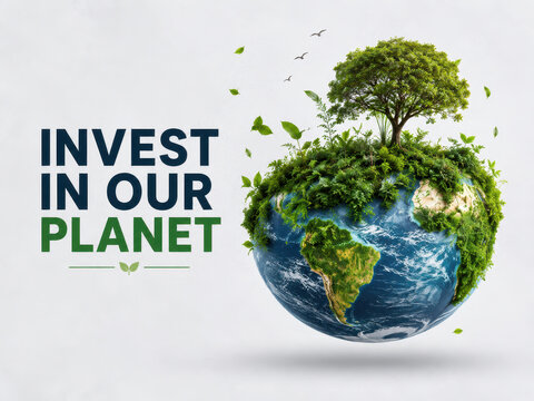 ecology concept with earth
