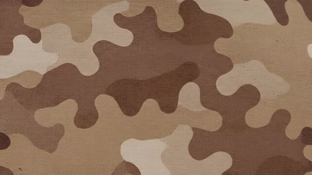 Seamless Camouflage Pattern in Earth Tones for Military and Outdoor Use.
