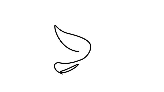 continuous line drawing of dove flying, single line art, symbol of peace and freedom motion.