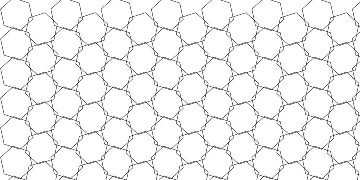 White hexagonal honeycomb grid pattern background