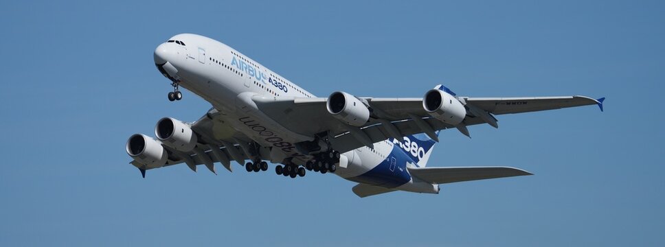 A380 Airbus constructeur d&eacute;collage banni&egrave;re