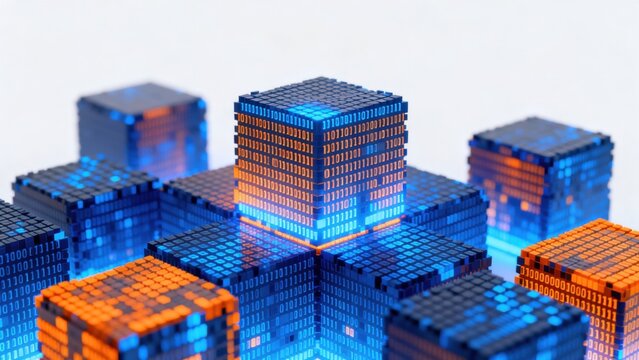 Digital cubes with binary code