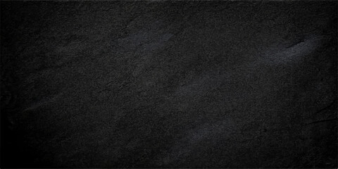 Fototapeta premium Black Leather Texture Background with Dark Rough Vintage Surface