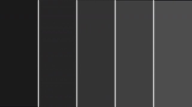 Modern Grayscale Five Panel Split Screen Layout Transition