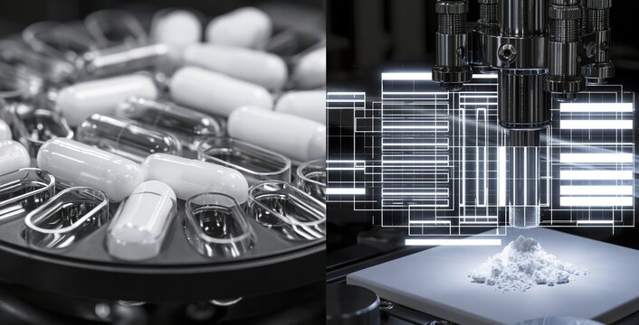 Inspection of Pills and Powder in Laboratory Setting