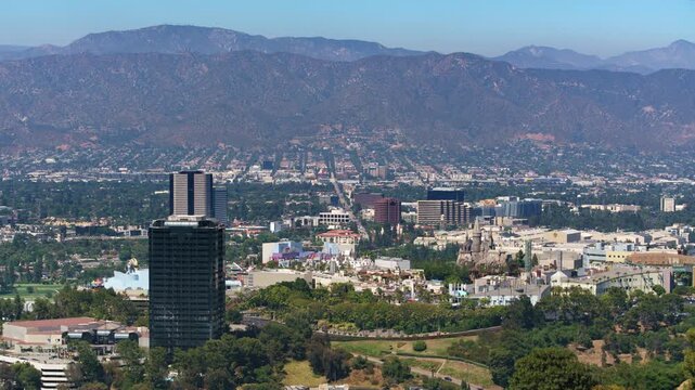 Los Angeles Universal City and Burbank Daytime Time Lapse California USA