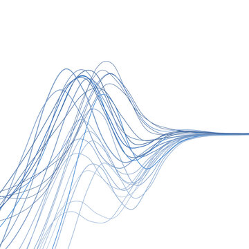 Minimal Vibrant Wavy Lines Vector Background