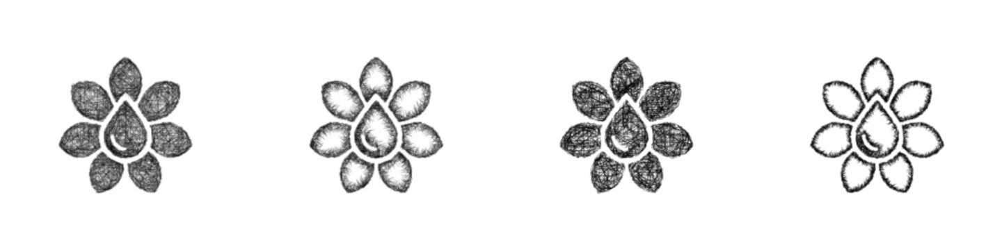 Sketch honey logo design set
