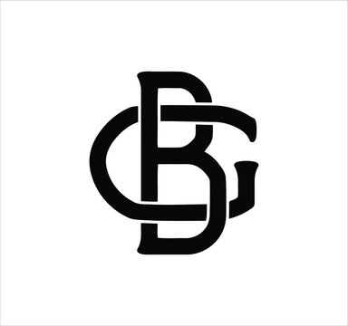 gb bg b g letter logo design. Minimal monogram emblem, classic style  Alphabet vector logo design. Premium Business logo, White background. AI/EPS and PNG/JPEG.
