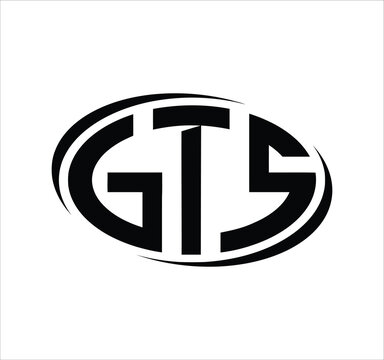 gts gt ts t s g letter logo design. Minimal monogram emblem, classic style. Alphabet vector logo design. Premium Business logo, White background. AI/EPS and PNG/JPEG.