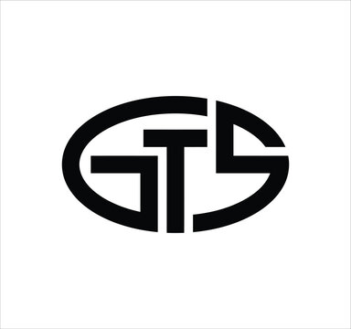 gts gt ts t s g letter logo design. Minimal monogram emblem, classic style. Alphabet vector logo design. Premium Business logo, White background. AI/EPS and PNG/JPEG.