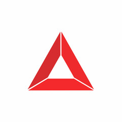 Fototapeta premium Red Triangle Logo