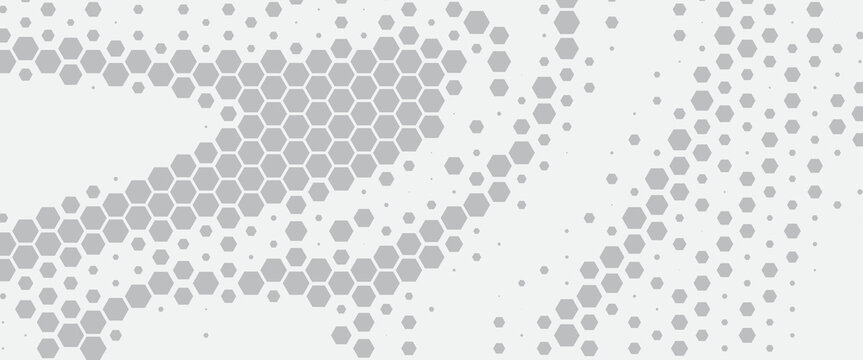 Smooth transition of geometric pattern with hexagon shape. Black isolated on white background. For sporty background and jersey design. Vector eps 10