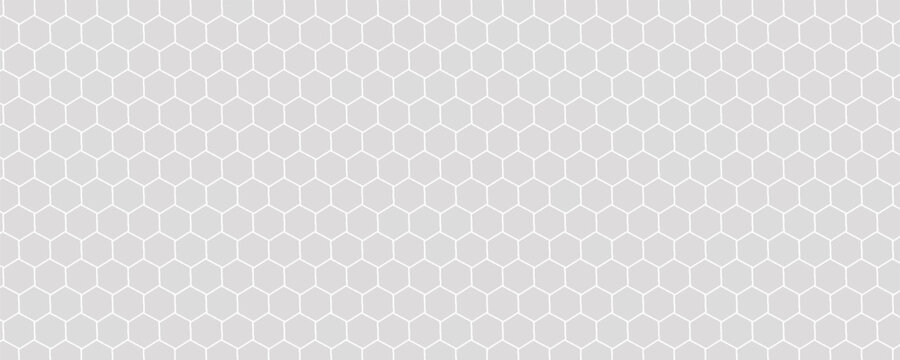 Honeycomb Grid tile random background or Hexagonal cell texture. in color white or gray or grey with difference border space.