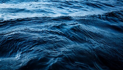 Obraz premium Dark Blue Water Texture Closeup Background