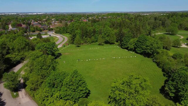 Aerial View of Boyd Conservation Park in Vaughan Ontario