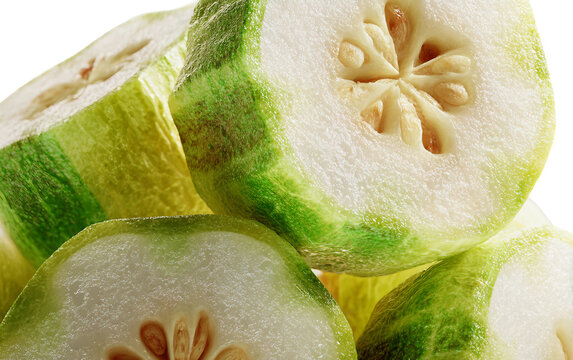 Fresh duku sliced revealing translucent interior segments showcasing juicy tropical fruit texture and natural sweetness Isolated on transparent background PNG