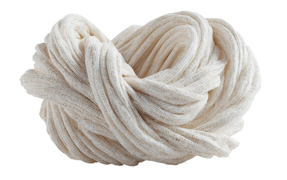 Fashion scarf arranged in endless loop shape showcasing fabric texture and modern clothing style detail Isolated on transparent background PNG