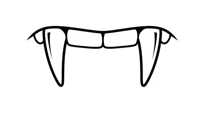Fanged Vampire Teeth Icon