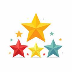 Obraz premium Colorful Stars Collection