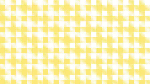 Yellow gingham pattern desktop wallpaper vector