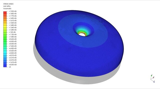 Mechanic simulation engineering - Stress and breakpoint analysis of Tank Cover under force and moment conditions