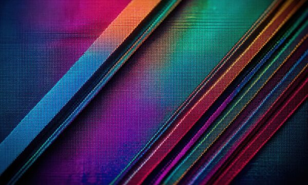 Abstract colorful diagonal lines with vibrant gradient light and smooth texture background