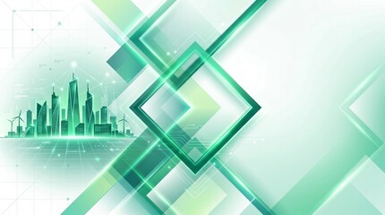 Fototapeta premium Emerald Green Modern Corporate Background Ai Generated