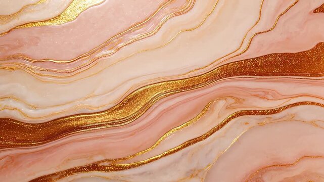 Abstract marble pattern with gold accents