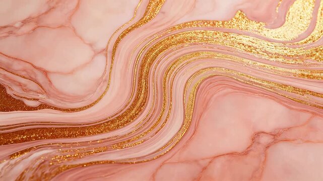 Pink and gold marble texture