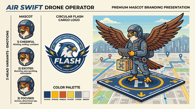 Drone Operator with Cyclops Flash Logo.