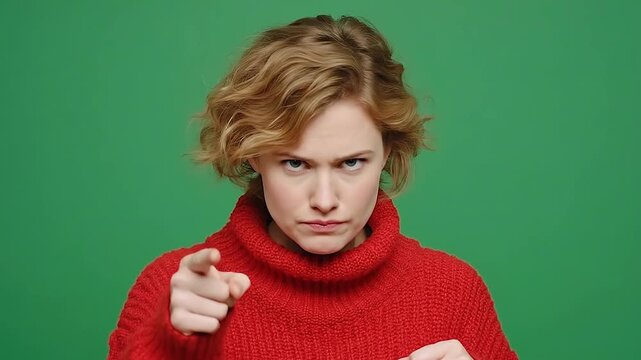 Female nodding in agreement during a heated discussion