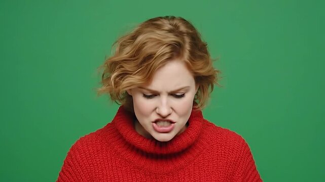 Female nodding in agreement during a heated discussion