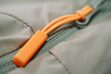 Close up material of windbreaker  © taffpixture