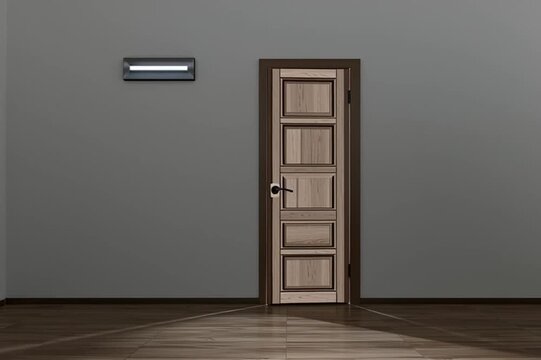 door in the room