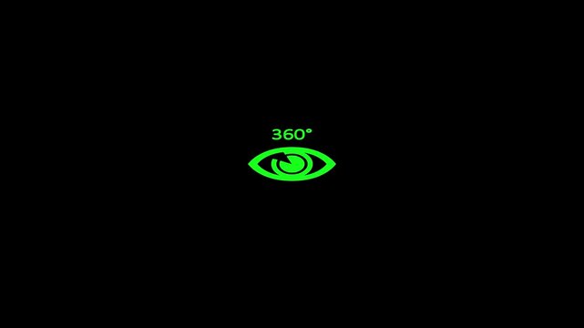 360&deg; Rotation Animation 180&deg; Angle, Right Angle, Angle View Motion Graphics
