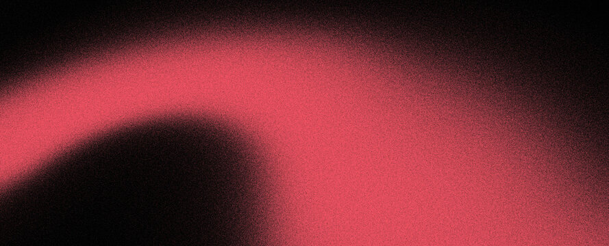Red black grainy background, abstract vibrant glowing color gradient shape, dark noise texture header, backdrop, poster, banner, wallpaper, cover design, copy space