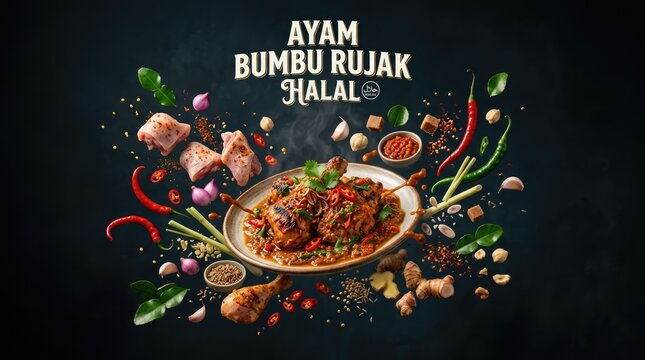 Delicious Ayam Bumbu Rujak - A Culinary Delight of Indonesian Cuisine.