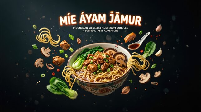 Delicious Mie Ayam Jamur - A Culinary Delight of Indonesian Noodles.
