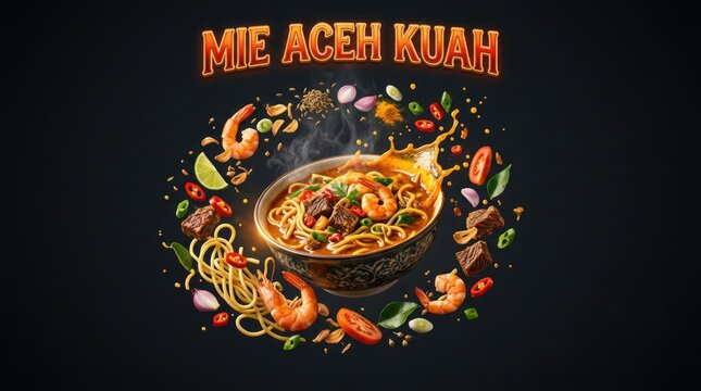 Delicious Mie Aceh Kuah - A Culinary Delight from Indonesian Cuisine.