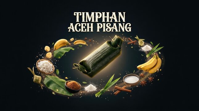 Aceh Pisang Timphan - A Delicious Indonesian Dessert with Fresh Ingredients.